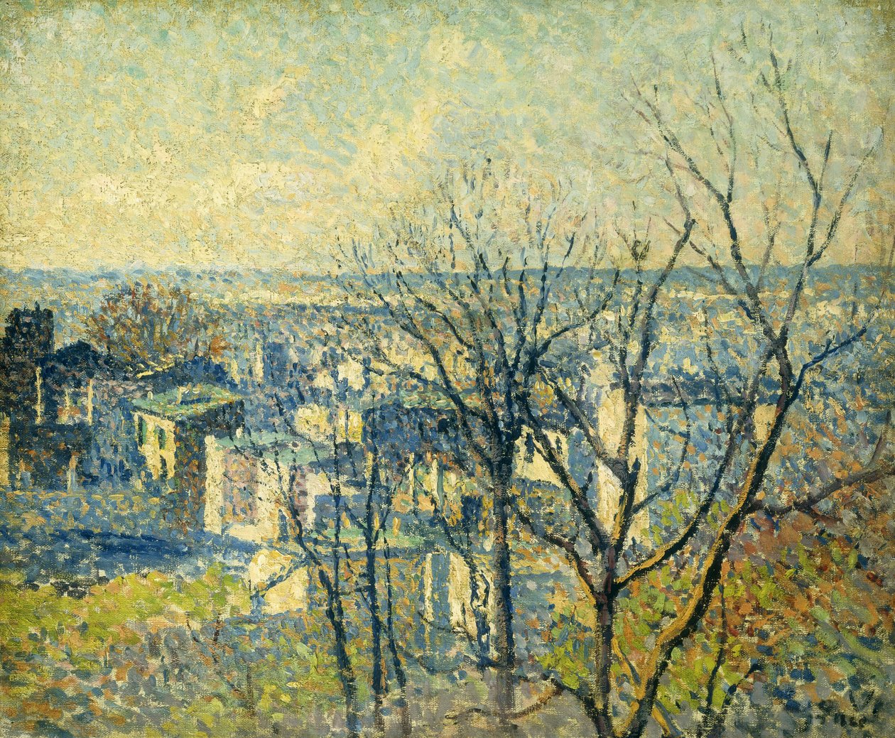Katoista; Sur les Toits, 1890-95 tekijältä Maximilien Luce