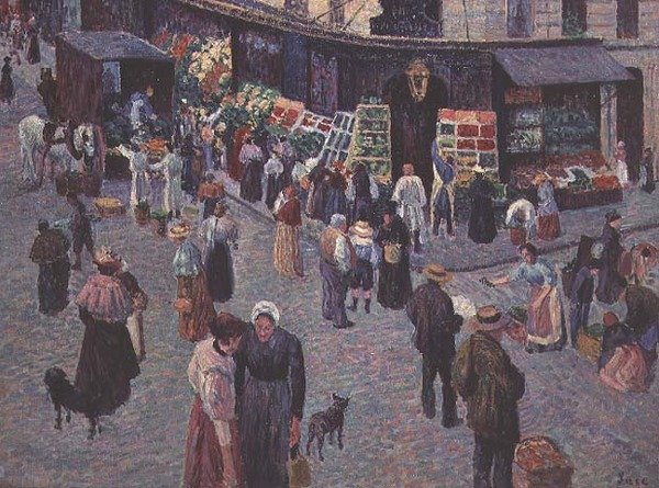 Rue des Abbesses tekijältä Maximilien Luce