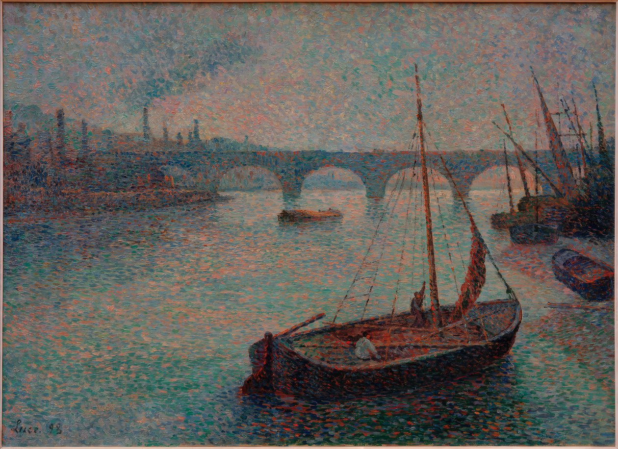 Lontoon satama tekijältä Maximilien Luce