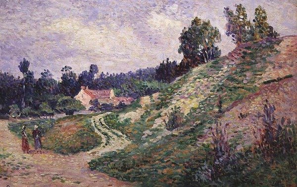 Molineux, The Path in the Valley (öljy aluksella) tekijältä Maximilien Luce