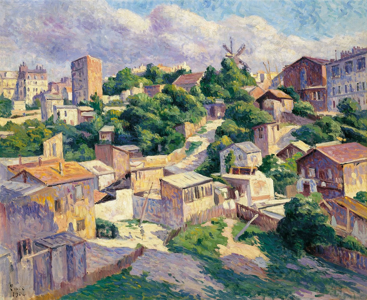 Montmartre, Pariisi tekijältä Maximilien Luce