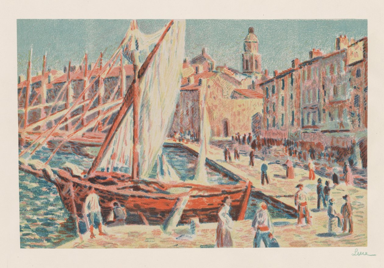 Saint-Tropez tekijältä Maximilien Luce
