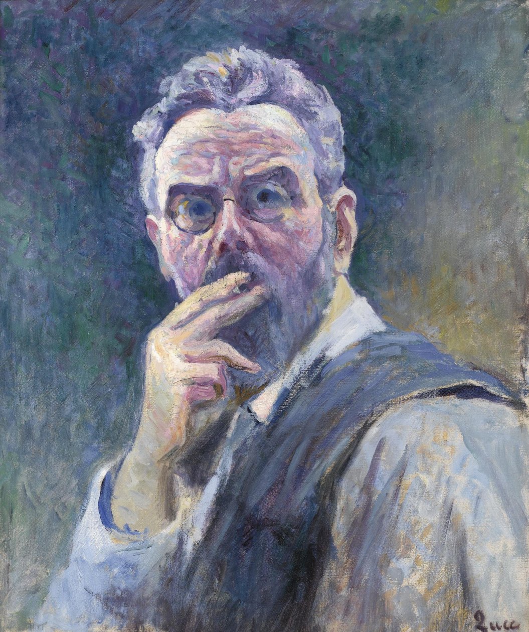 Omakuva savukkeella, c. 1905. tekijältä Maximilien Luce