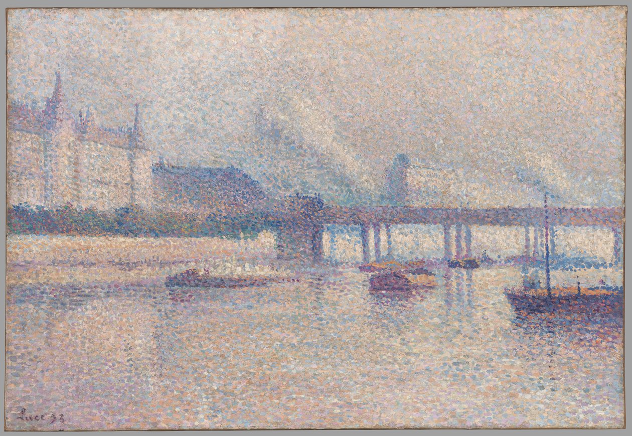 Seine-joen ranta Pariisissa tekijältä Maximilien Luce