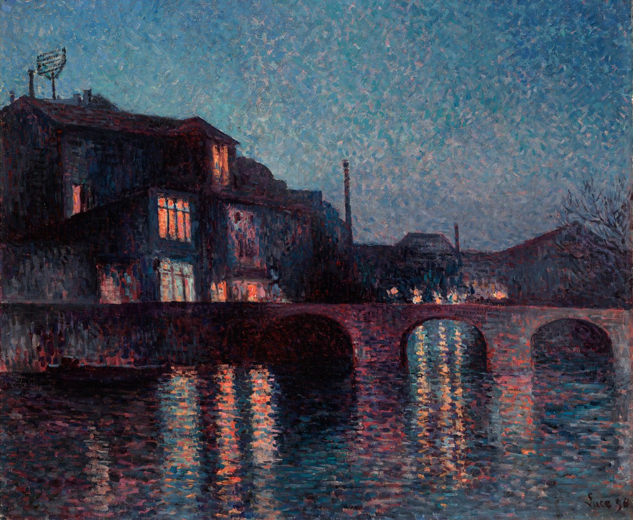 Sambre-joki Charleroissa tekijältä Maximilien Luce