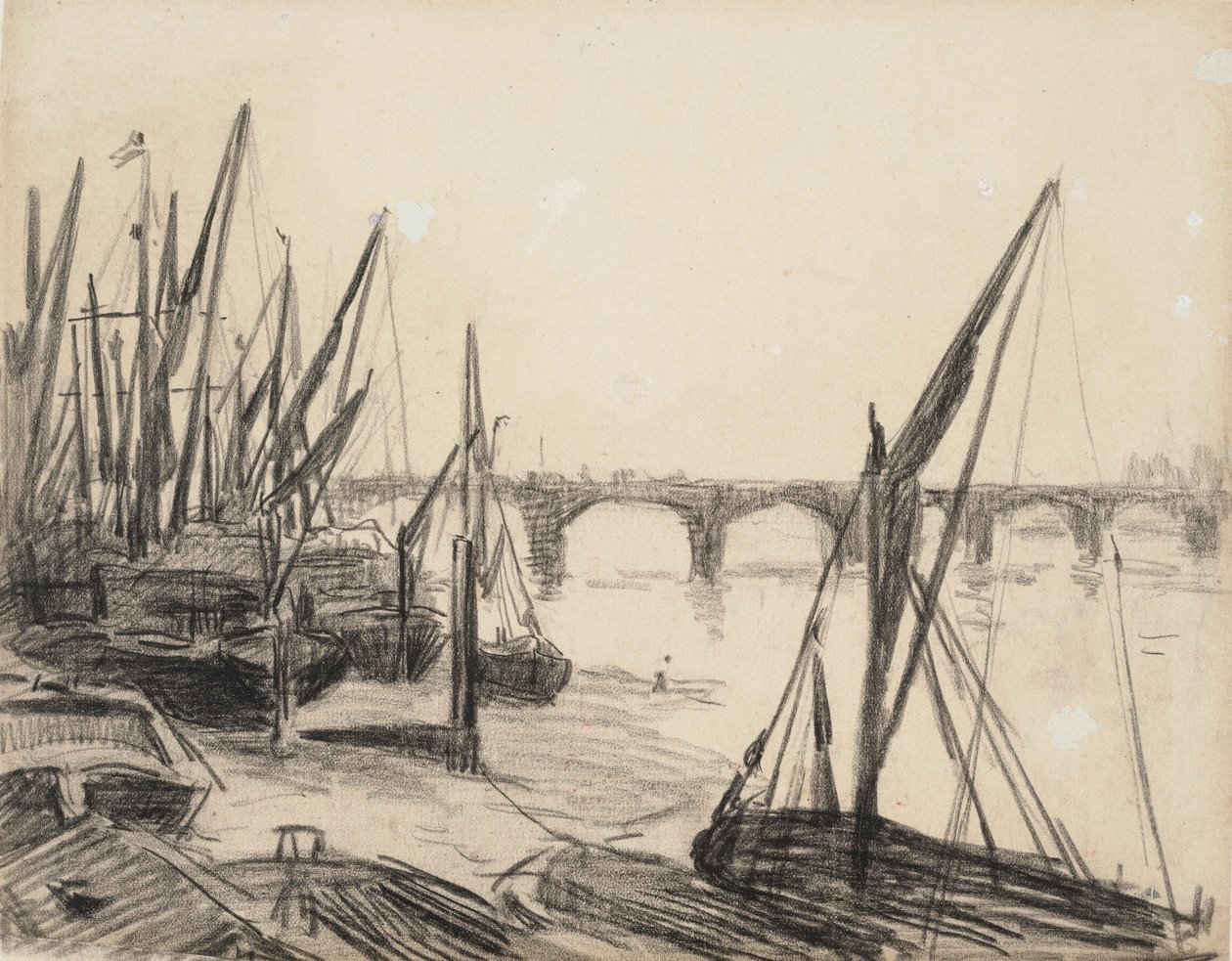 Thames Vauxhall Bridgellä tekijältä Maximilien Luce