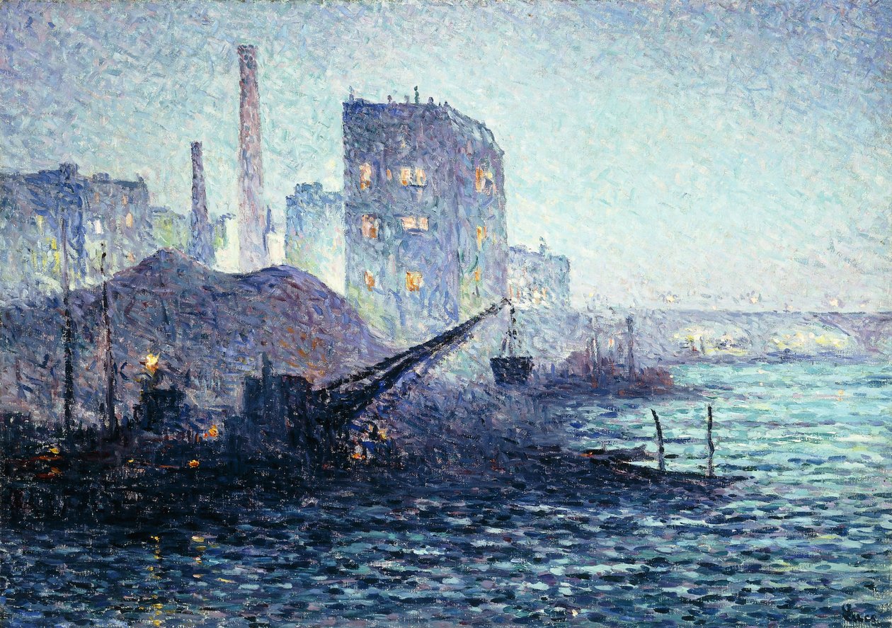 Thames Lontoossa, noin 1893 tekijältä Maximilien Luce