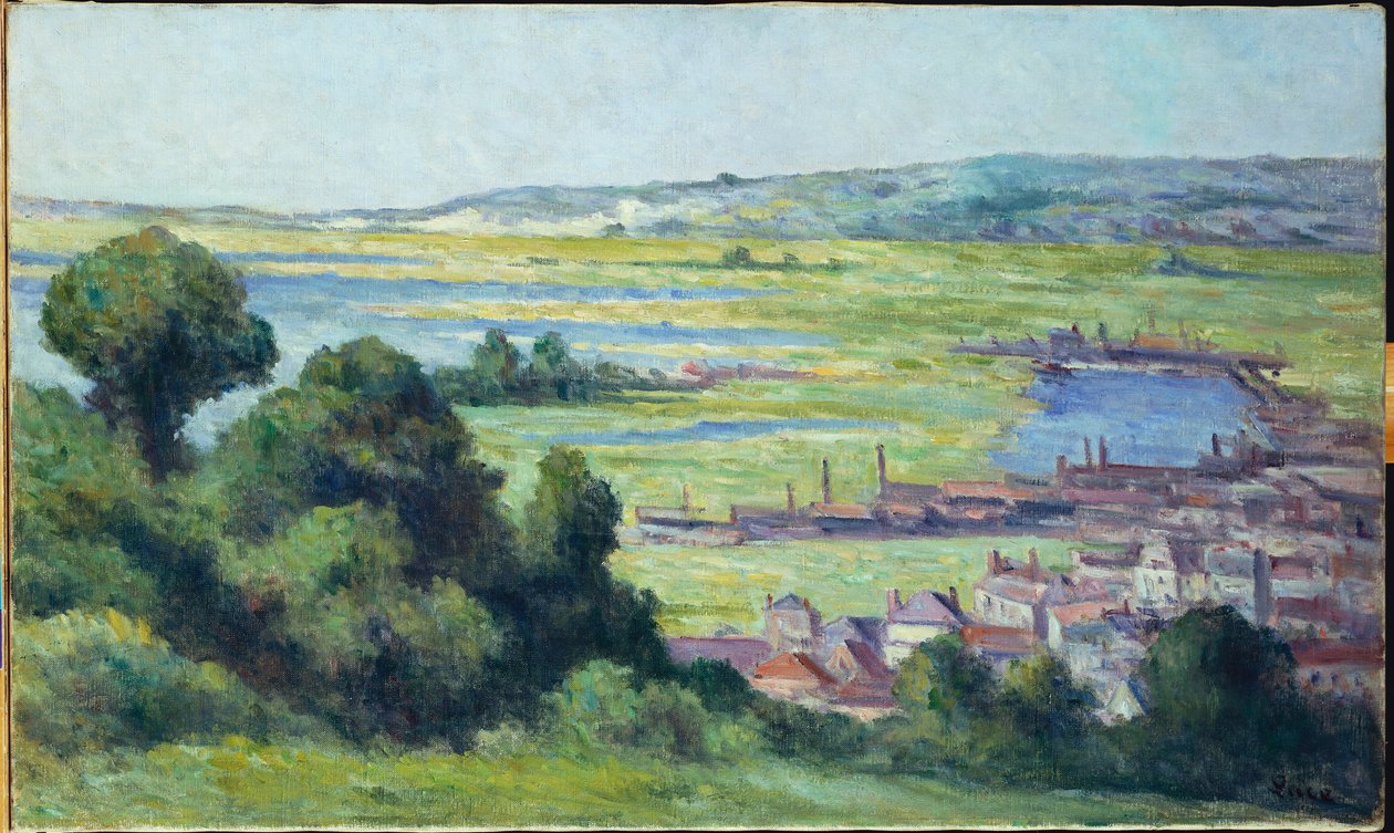 Näkymä Honfleuriin tekijältä Maximilien Luce