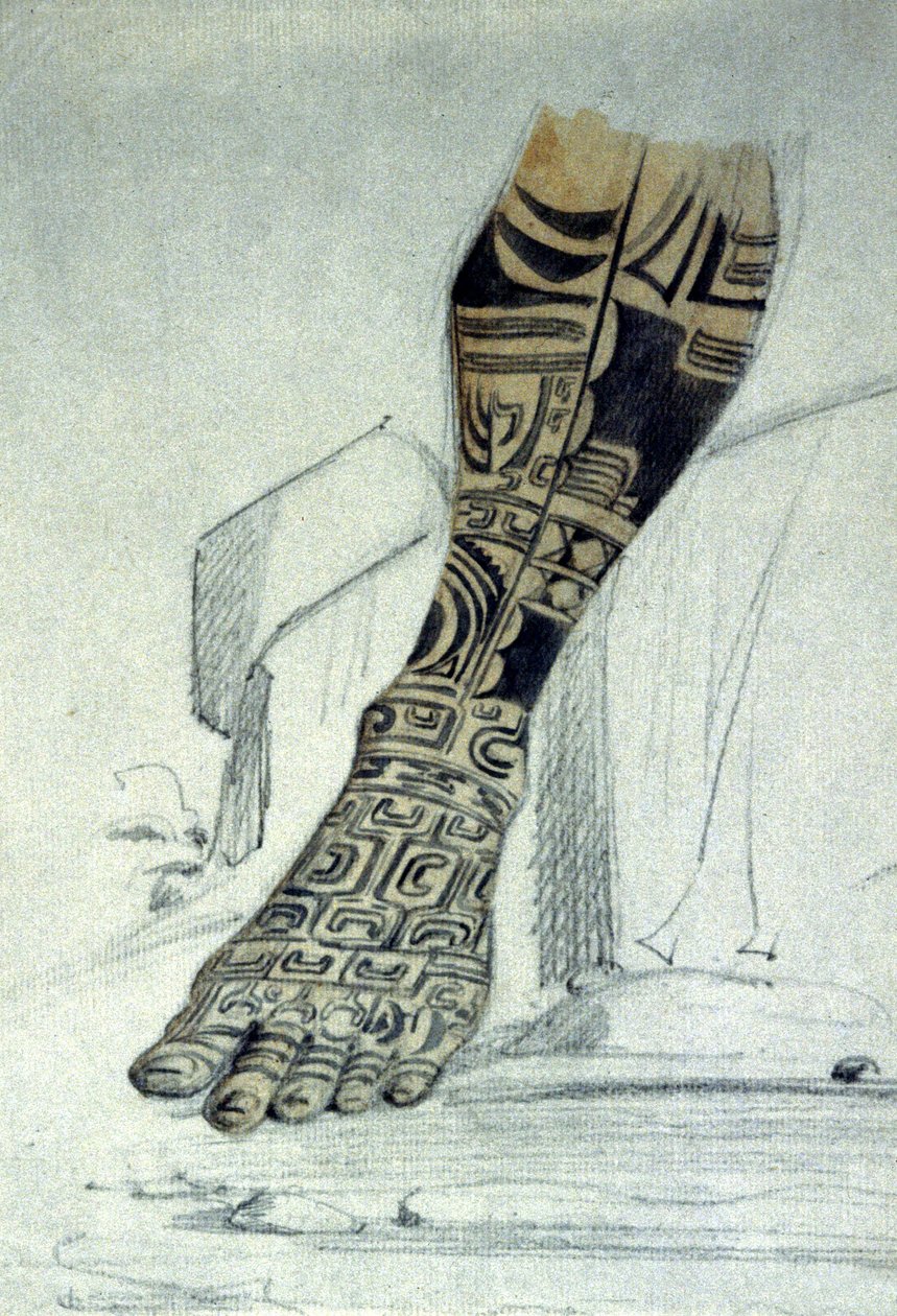 Maori-jalka tatuointi tekijältä Maximilien Radiguet