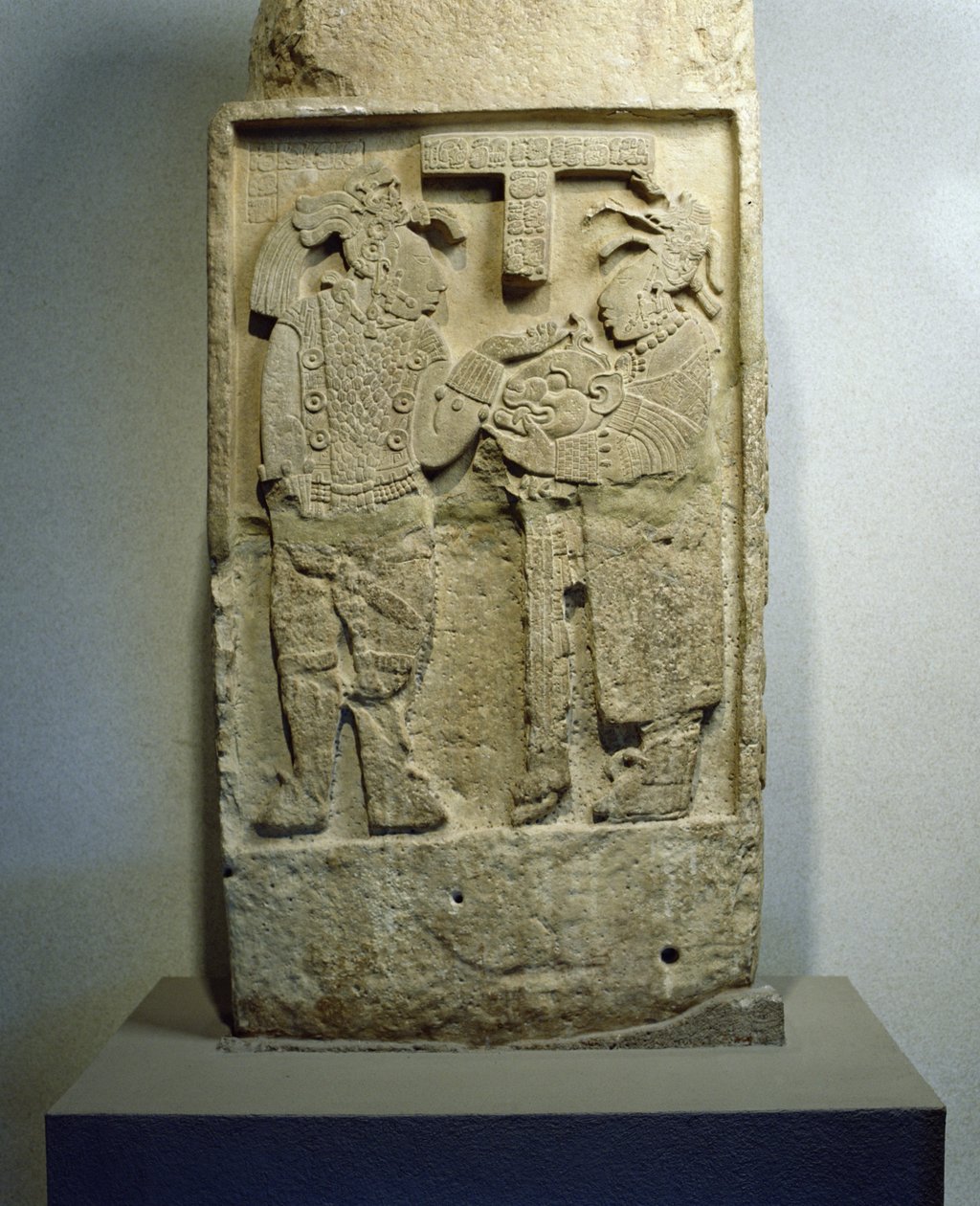 Lintel 24, Yaxchilan, Chiapas, Meksiko, myöhäinen klassikkokausi (600-900 jKr) tekijältä Mayan