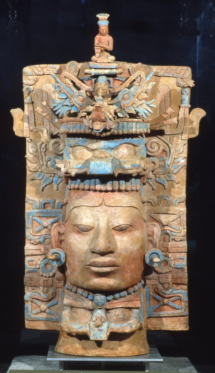 Palenque, suitsuke, myöhäinen klassikkokausi 600-900 jKr (terrakotta) tekijältä Mayan