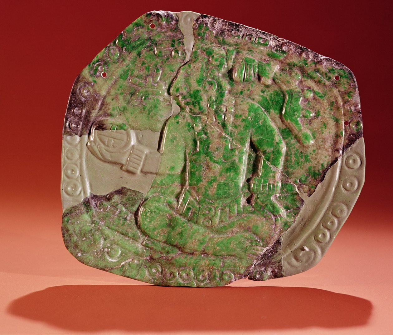 Kuninkaan rintakehä Tikal Site, Guatemalassa (jade) tekijältä Mayan