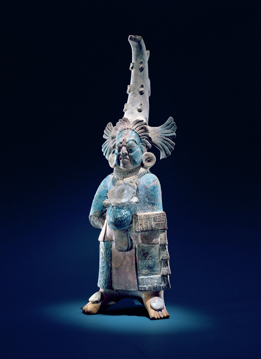 Pappi juhlavaatteissa, Isle of Jaina (savi ja maali) tekijältä Mayan