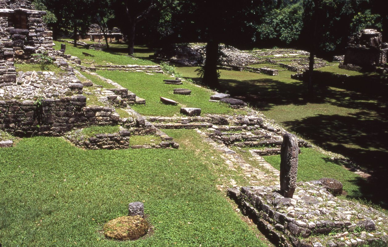Näkymä Yaxchilanin alueelta, myöhäisklassinen ajanjakso 600-900 jKr tekijältä Mayan