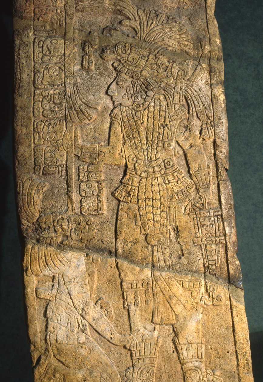 Yaxchilan, Stela 18, myöhäisklassinen kausi 600-900 jKr. tekijältä Mayan
