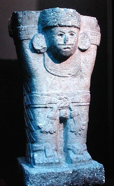 Alttarituki Atlantan muodossa, 800-1300 jKr tekijältä Mayan