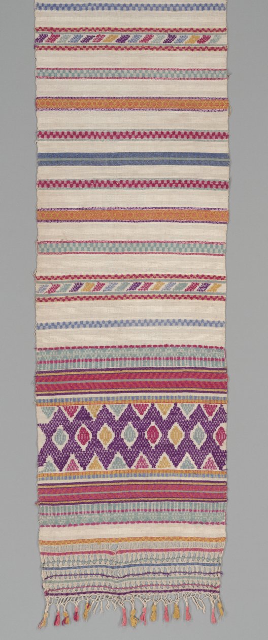 Seremoniallinen kangas, n. 1905-35 (puuvilla ja silkki) tekijältä Mayan Mayan