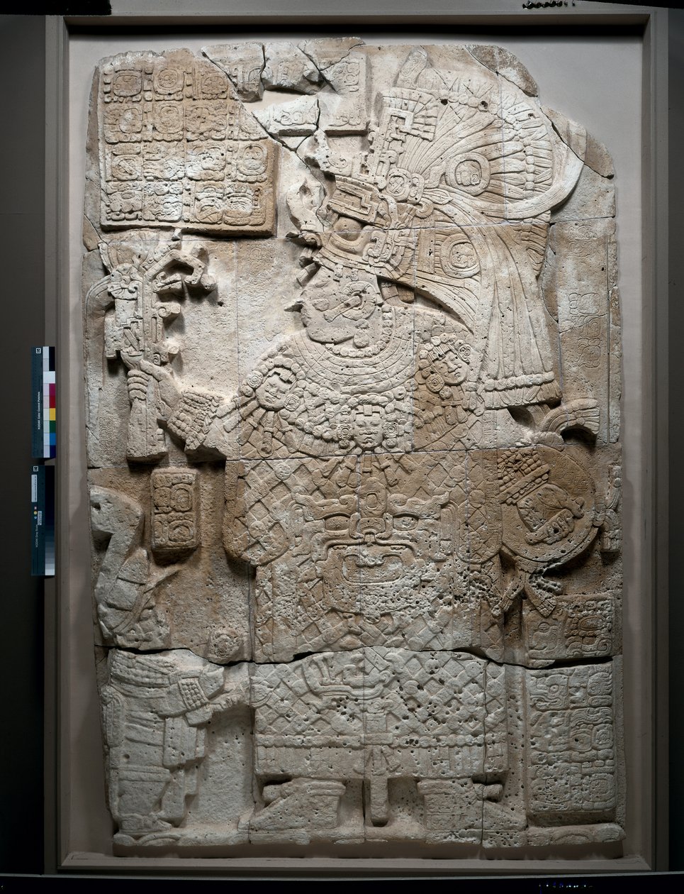 Stelan etupuoli, klassinen kausi, "Waka", Guatemala, 692 (kalkkikivi) tekijältä Mayan Mayan