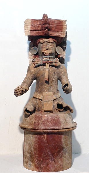 Suitsukepoltin, Copan, Honduras, Keski-Amerikka, myöhäisklassinen aika (600-900 jKr) (terrakotta) tekijältä Mayan Mayan