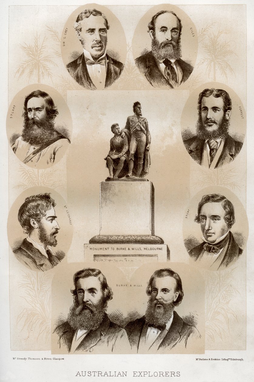 Australian tutkimusmatkailijat, 1879 tekijältä McFarlane and Erskine