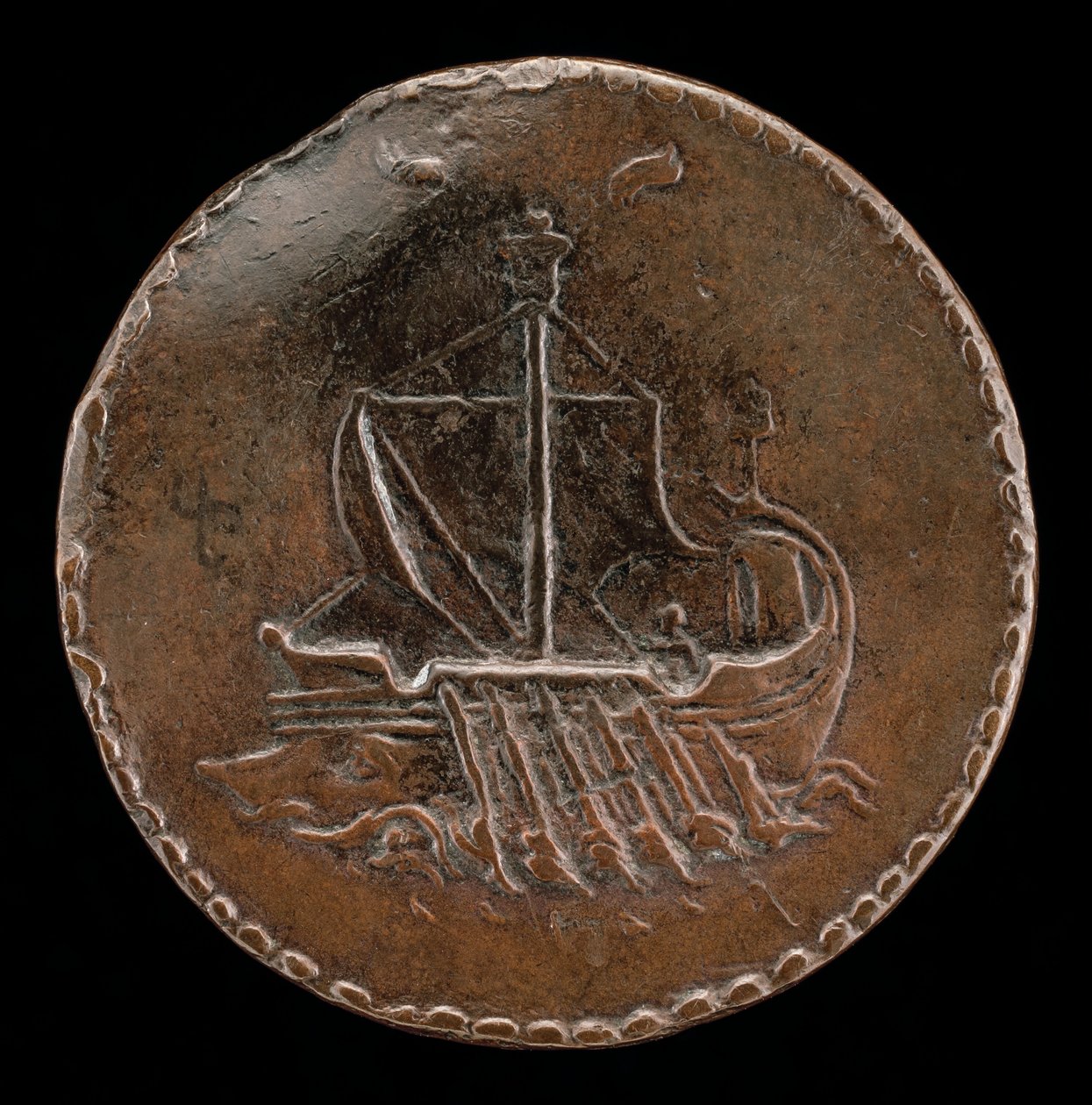 Galley in Full Sail [käänteinen], c. 1510. tekijältä Mea
