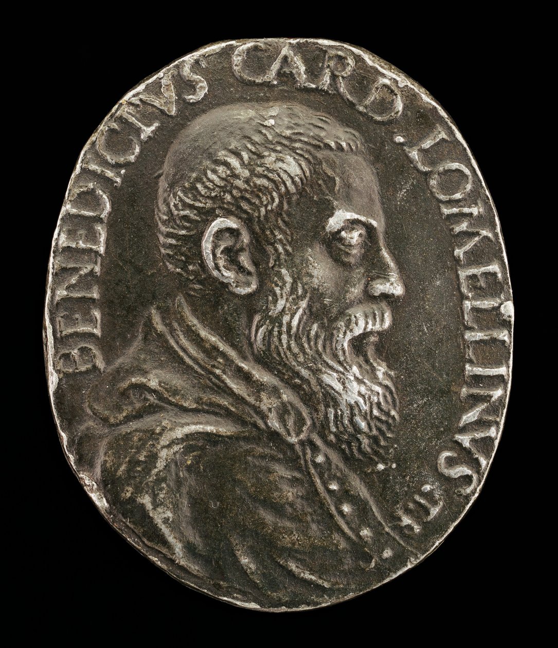 Benedetto Lomellini Genovasta, 1517-1579, kardinaali 1565 [kääntöpuoli]. tekijältä Medallist T.R.