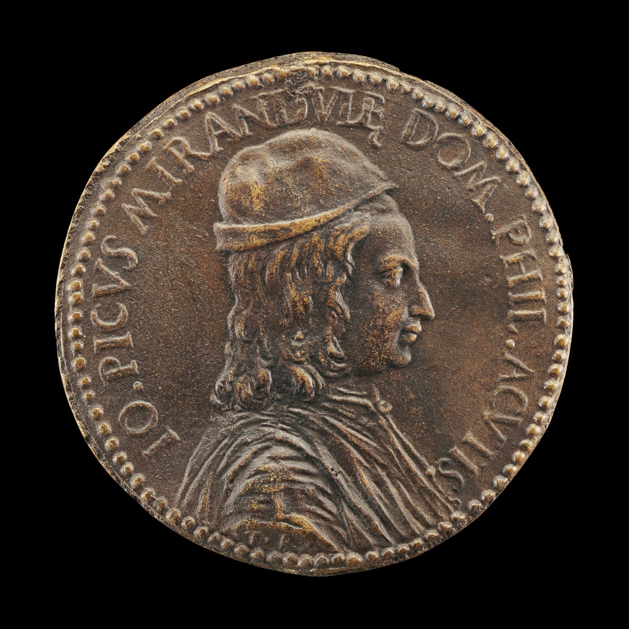 Giovanni Pico della Mirandola, 1463-1494, filosofi ja runoilija. tekijältä Medallist T.R.
