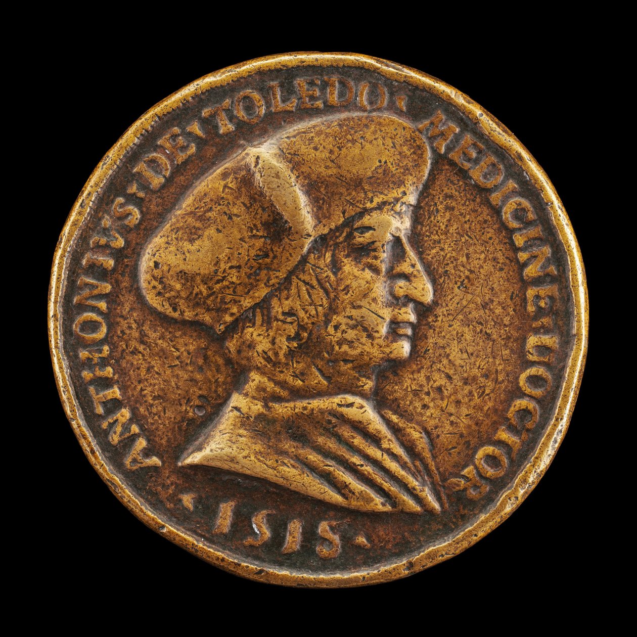 Antonio Gonzalo de Toledo, n. 14801483-1524, Lyonin lääkäri [kääntöpuoli], 1518. tekijältä Medallist of 1518