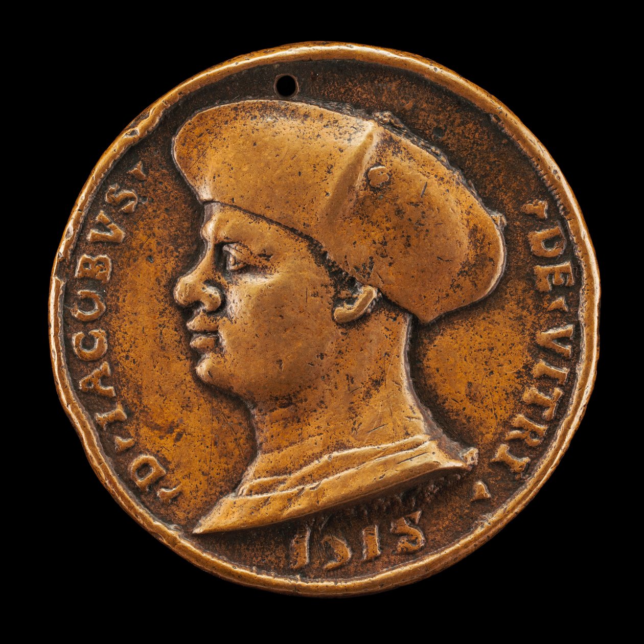 Jacques de Vitry-La Lière, kuollut 1515, kaanoni, dekaani ja kansleri [kannepuoli], 1518. tekijältä Medallist of 1518