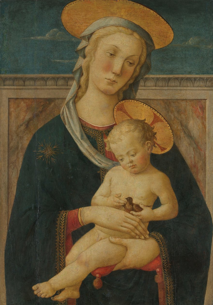 Neitsyt ja lapsi tekijältä Meester van San Miniato (attributed to)