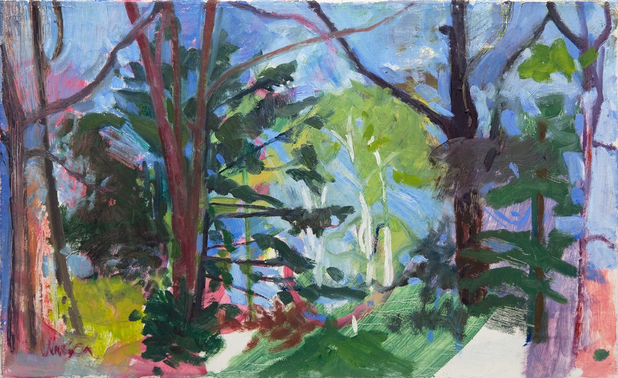 Chequamegon National Forest, 2016 (öljy kankaalle) tekijältä Megan Williamson