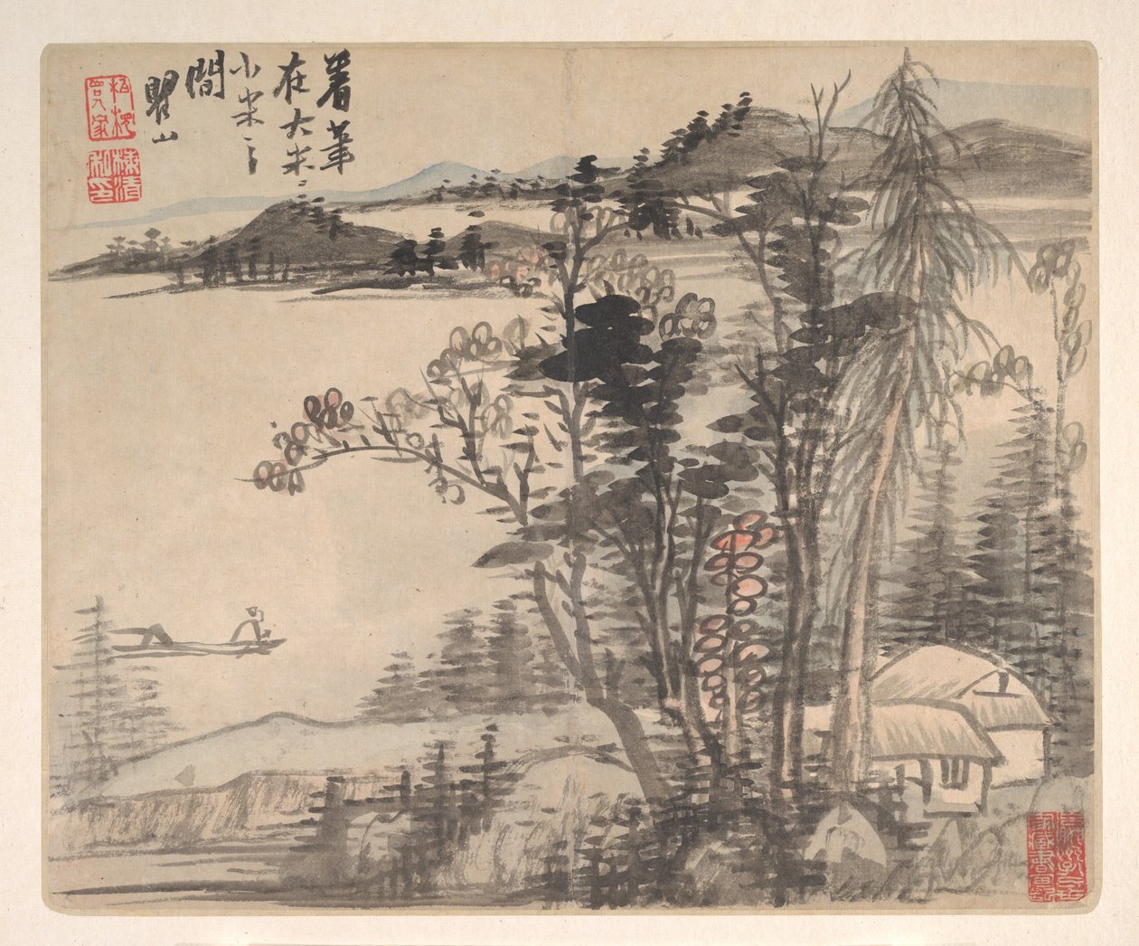 Maisemat muinaisten mestareiden jälkeen, 1693. tekijältä Mei Qing