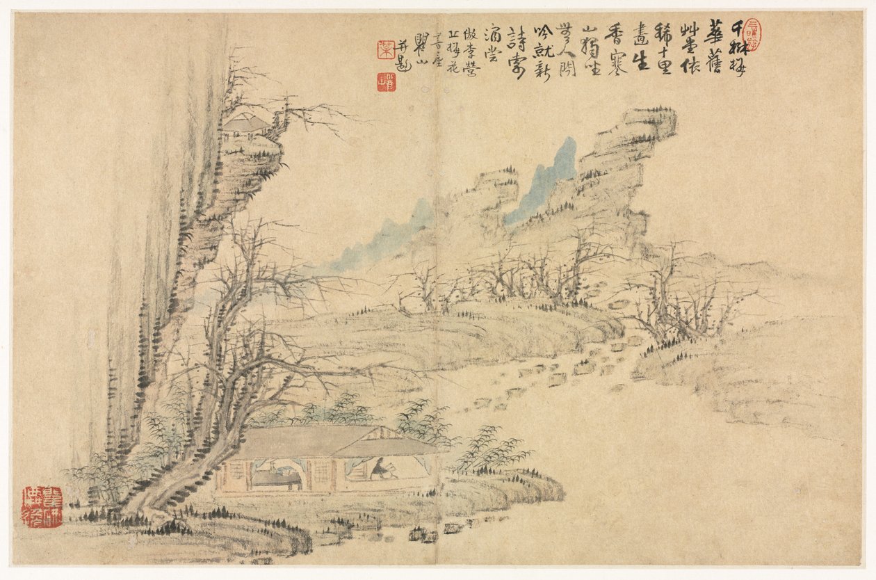 Maisemat eri tyyleinä vanhojen mestareiden mukaan, 1690. tekijältä Mei Qing