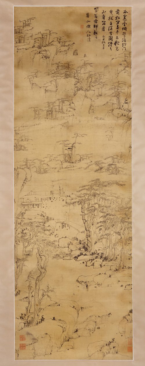 Kävelemässä sumuisessa laaksossa, 1649. tekijältä Mei Qing