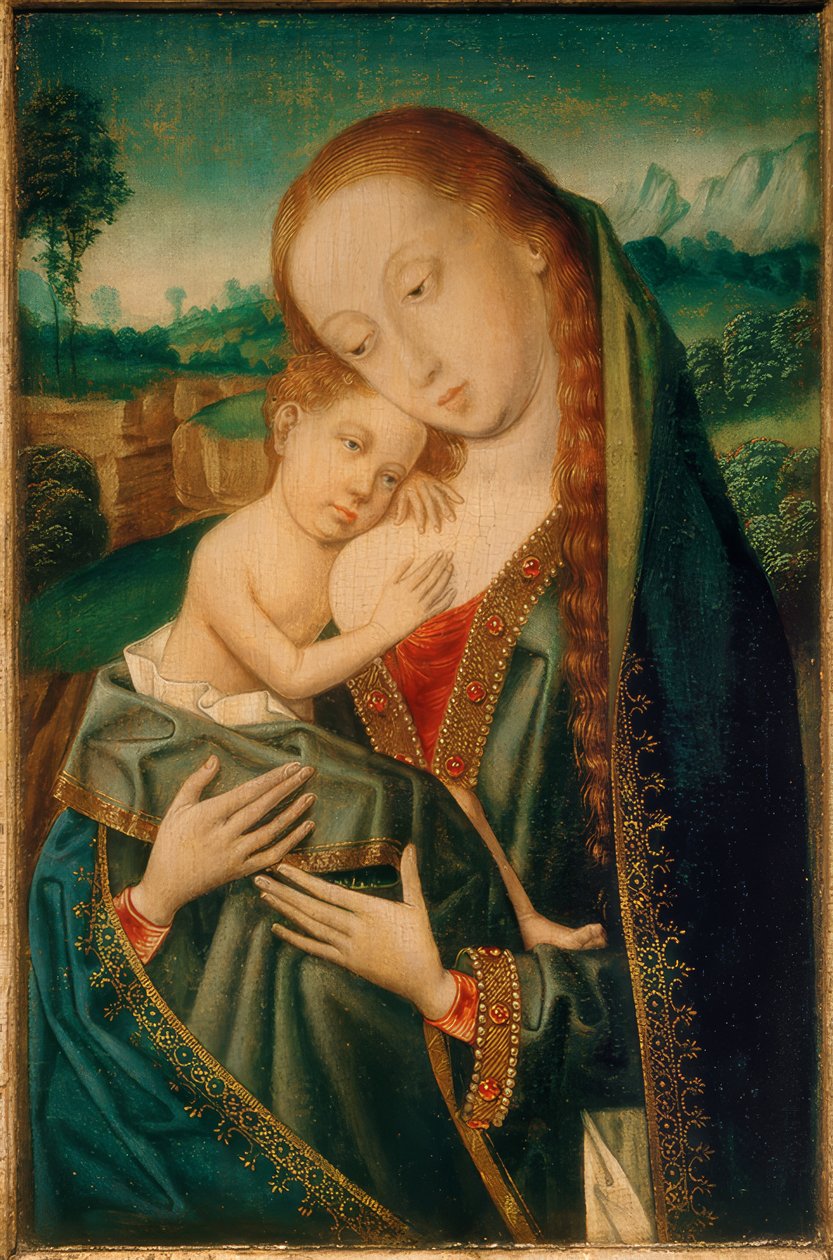 Madonna mit Kind tekijältä Meister der Magdalenenlegende