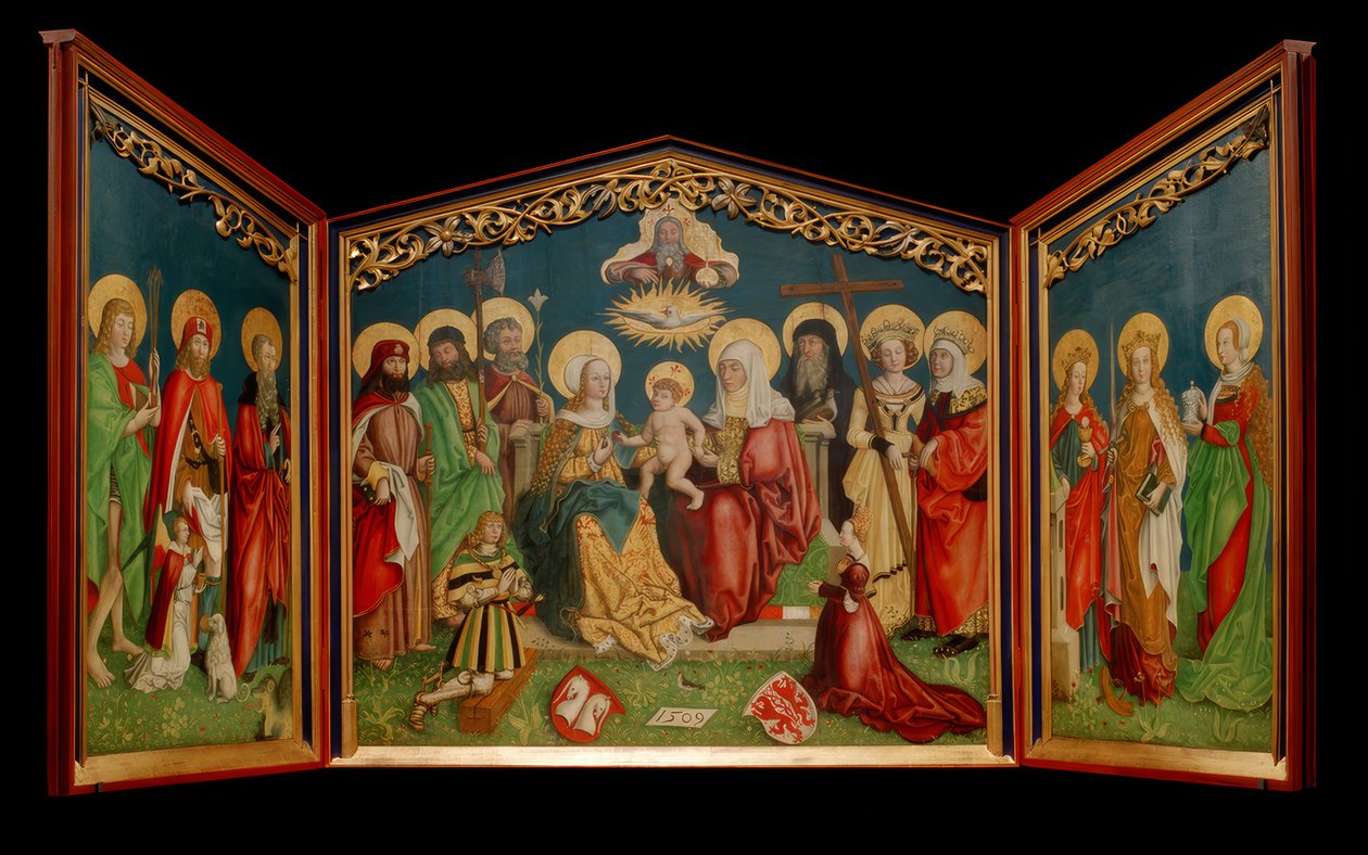 Annenaltar tekijältä Meister mit dem Stieglitz
