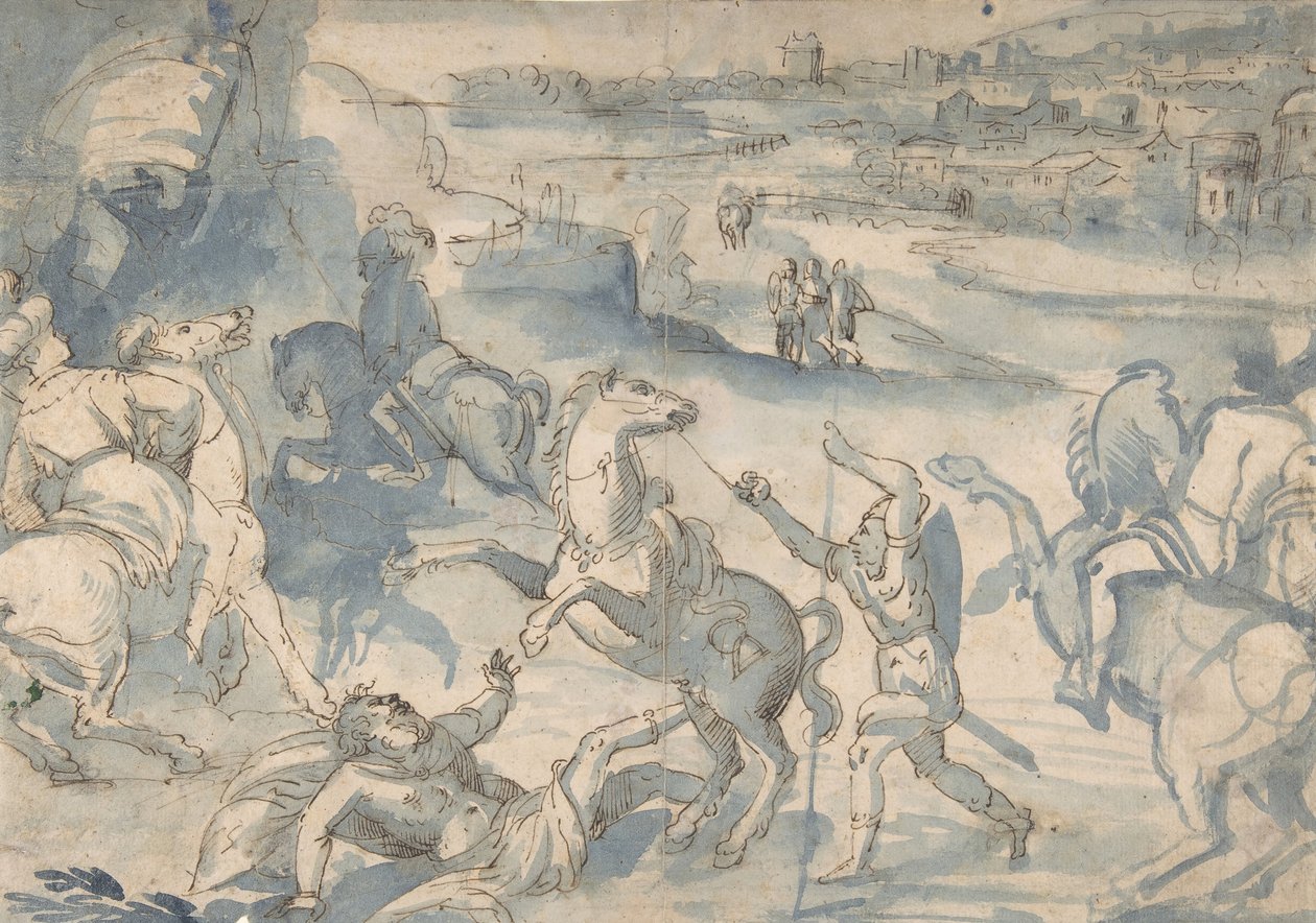 Pyhän Paavalin kääntymys, 1500-luku. tekijältä Melchior Bocksberger