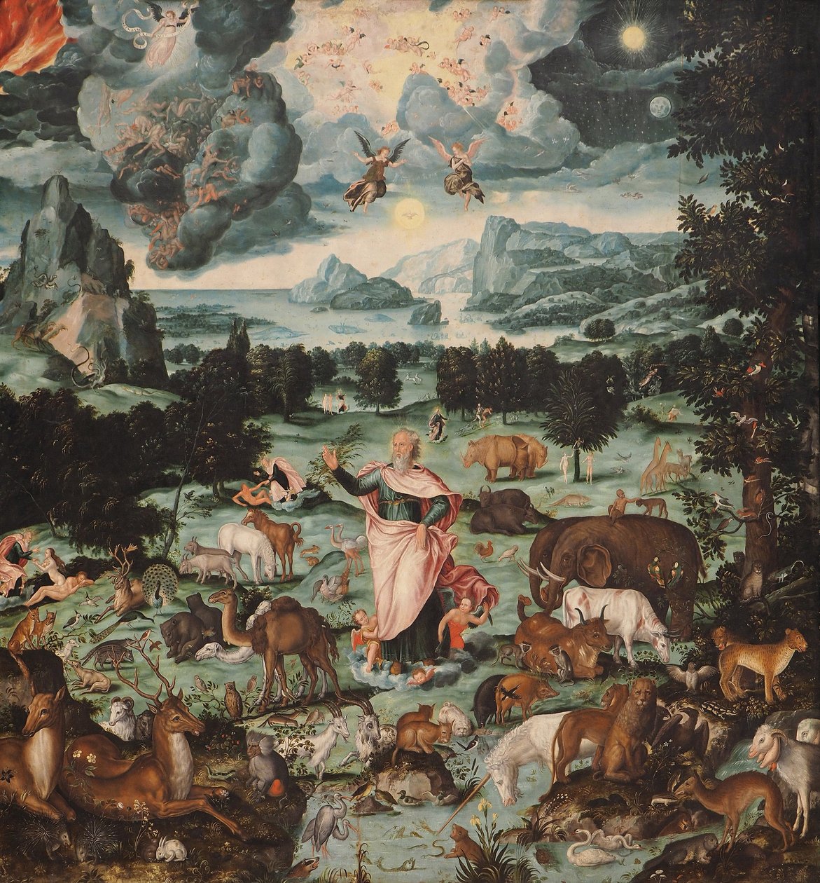 Maailman luominen, 1575 tekijältä Melchior Bocksberger