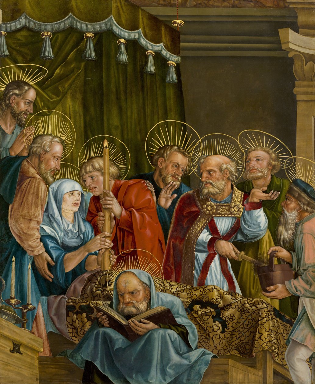 Feselen, Melchior (n. 1495-1538) Neitsyen kuolema. Öljy puulle tekijältä Melchior Feselen