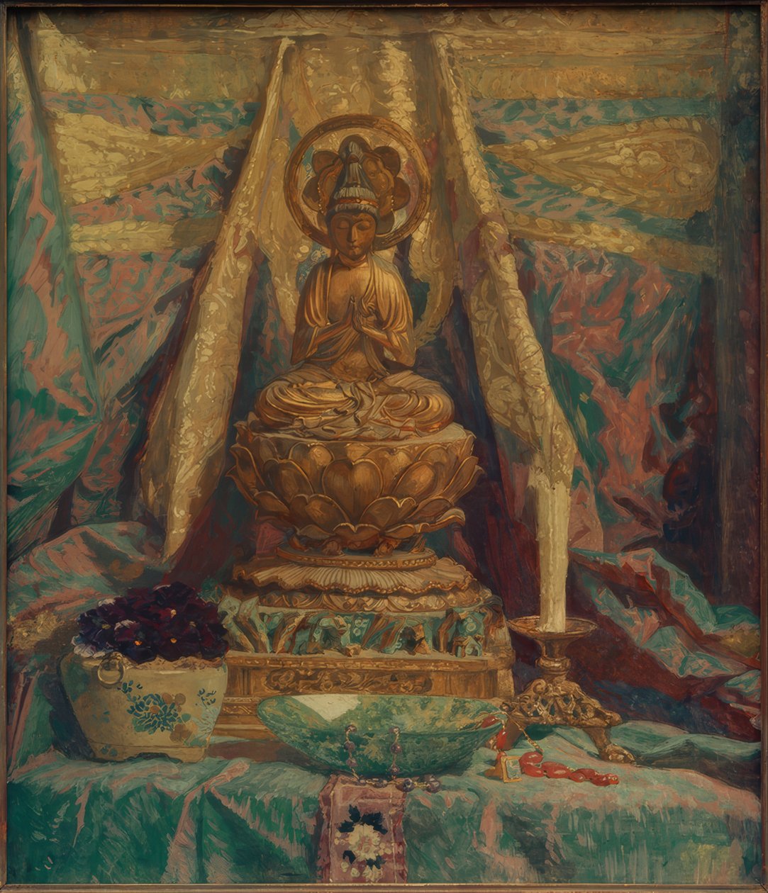 Buddha asetelma tekijältä Melchior Lechter