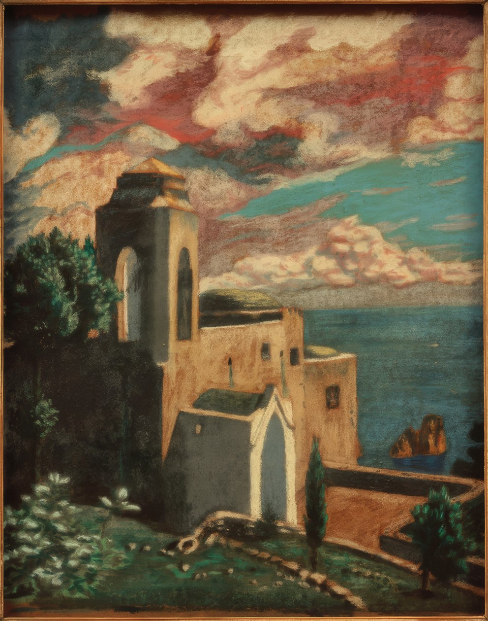 Capri (Ermitage Anacaprilla) tekijältä Melchior Lechter