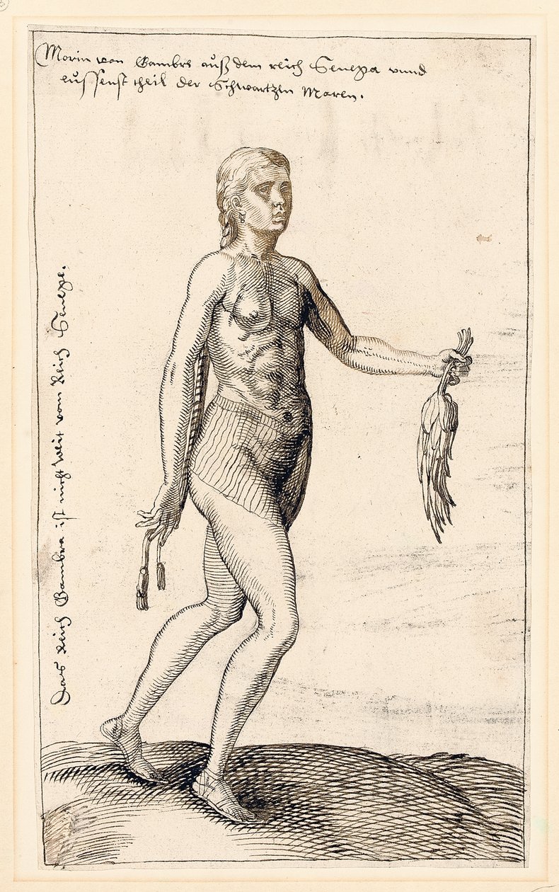 Nainen Gambiasta, 1583 tekijältä Melchior Lorck