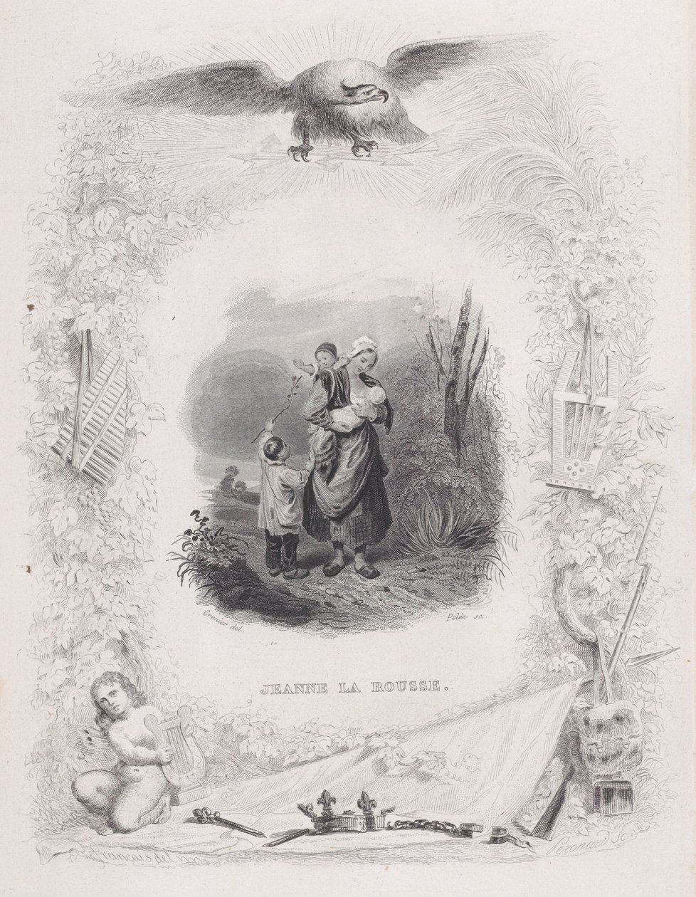 Jeanne the Redhead, de Les cançons de Béranger, 1829. finlandès tekijältä Melchior Peronard