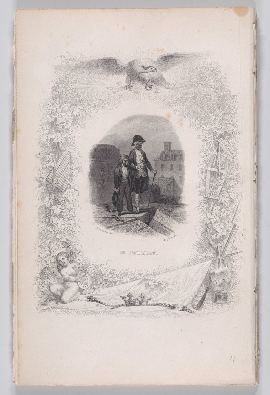 Heinäkuun 14. päivä elokuvasta The Songs of Béranger, 1829. tekijältä Melchior Peronard