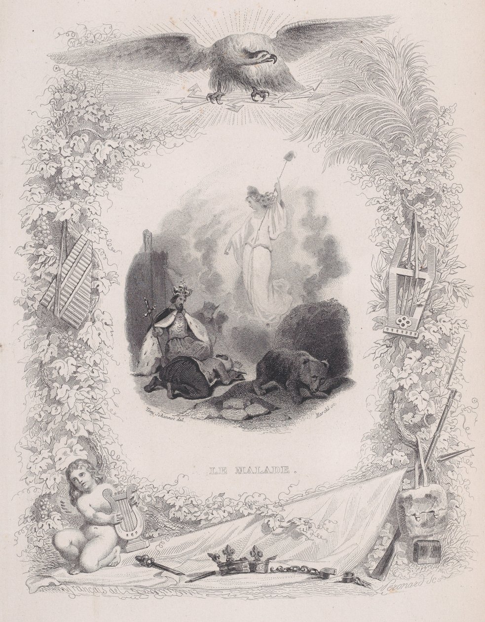 The Diseased, The Songs of Béranger, 1829 tekijältä Melchior Peronard