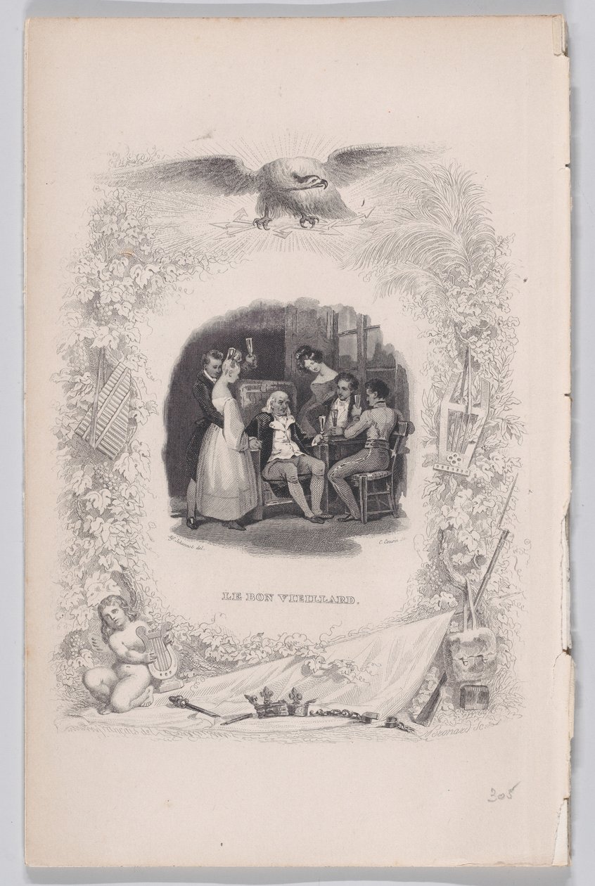 Hyvä vanha mies Bérangerin lauluista, 1829. tekijältä Melchior Peronard