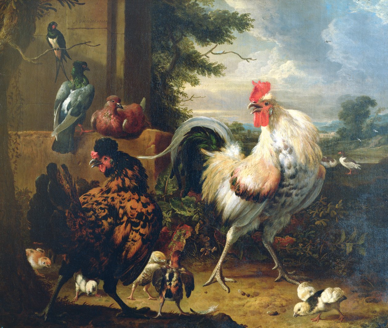 Maatiaiskanat tekijältä Melchior de Hondecoeter