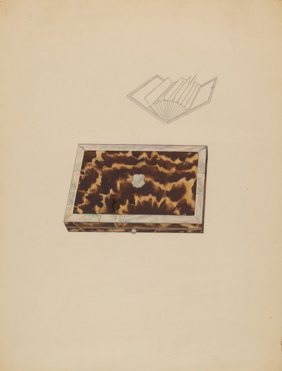 Korttikotelo, c. 1936. tekijältä Melita Hofmann