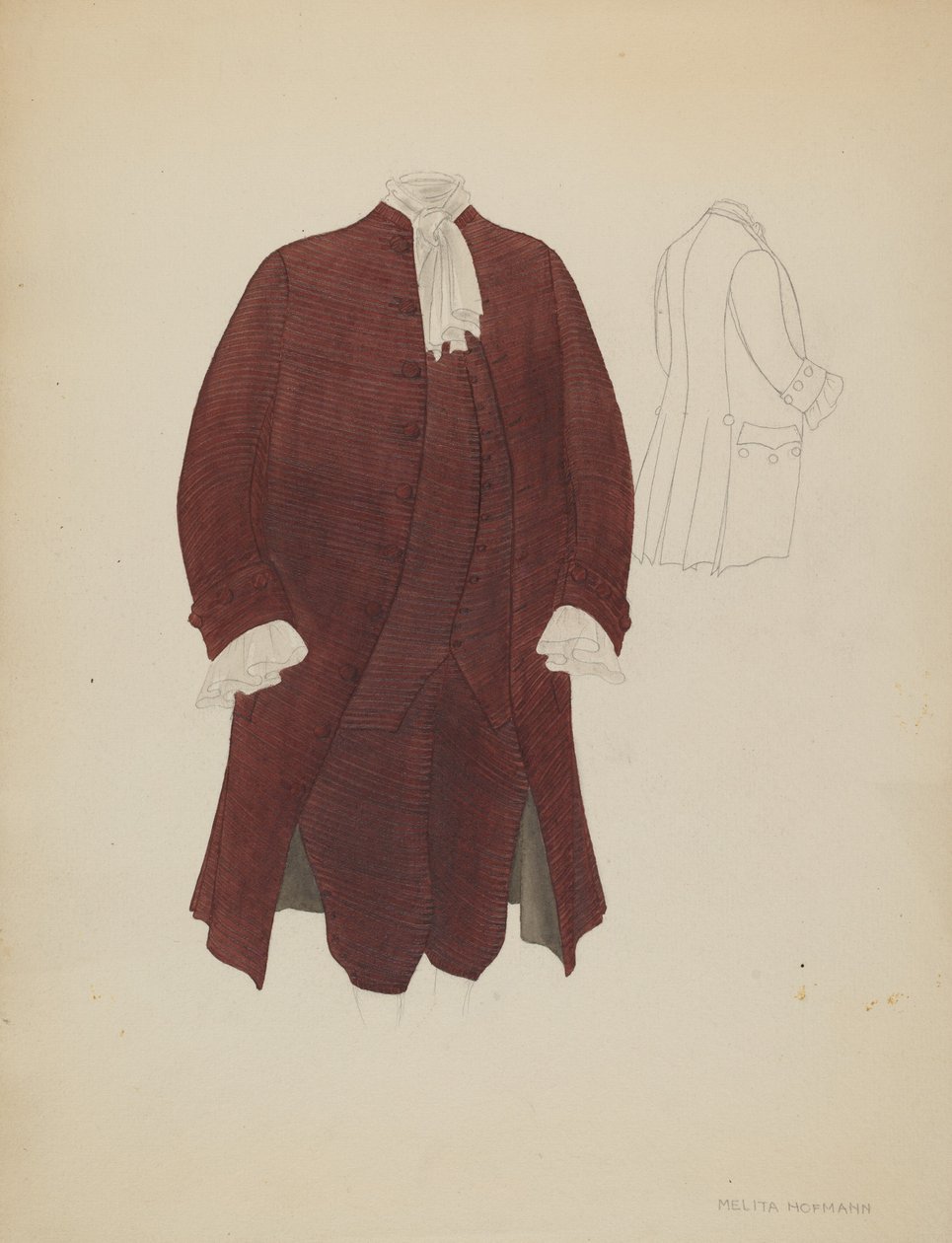 Miesten puku, c. 1936. tekijältä Melita Hofmann