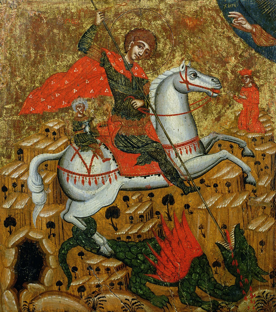 St. George and the Dragon, noin 1700 tekijältä Melkite School